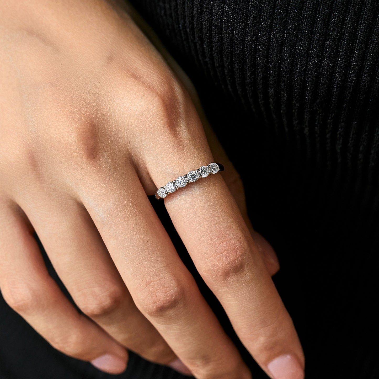 OliyaDesign D-Color Moissanite In S925 Sterling Silver Ring