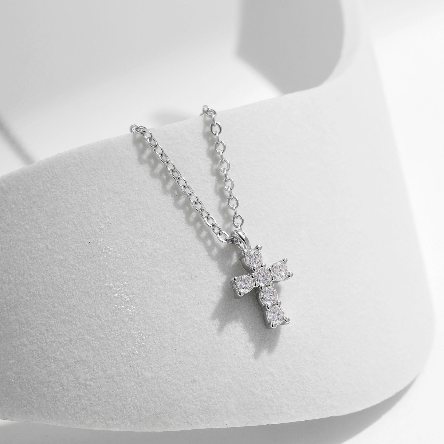 OliyaDesign S925 Sterling Silver Cross Pendant