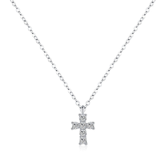 OliyaDesign S925 Sterling Silver Cross Pendant