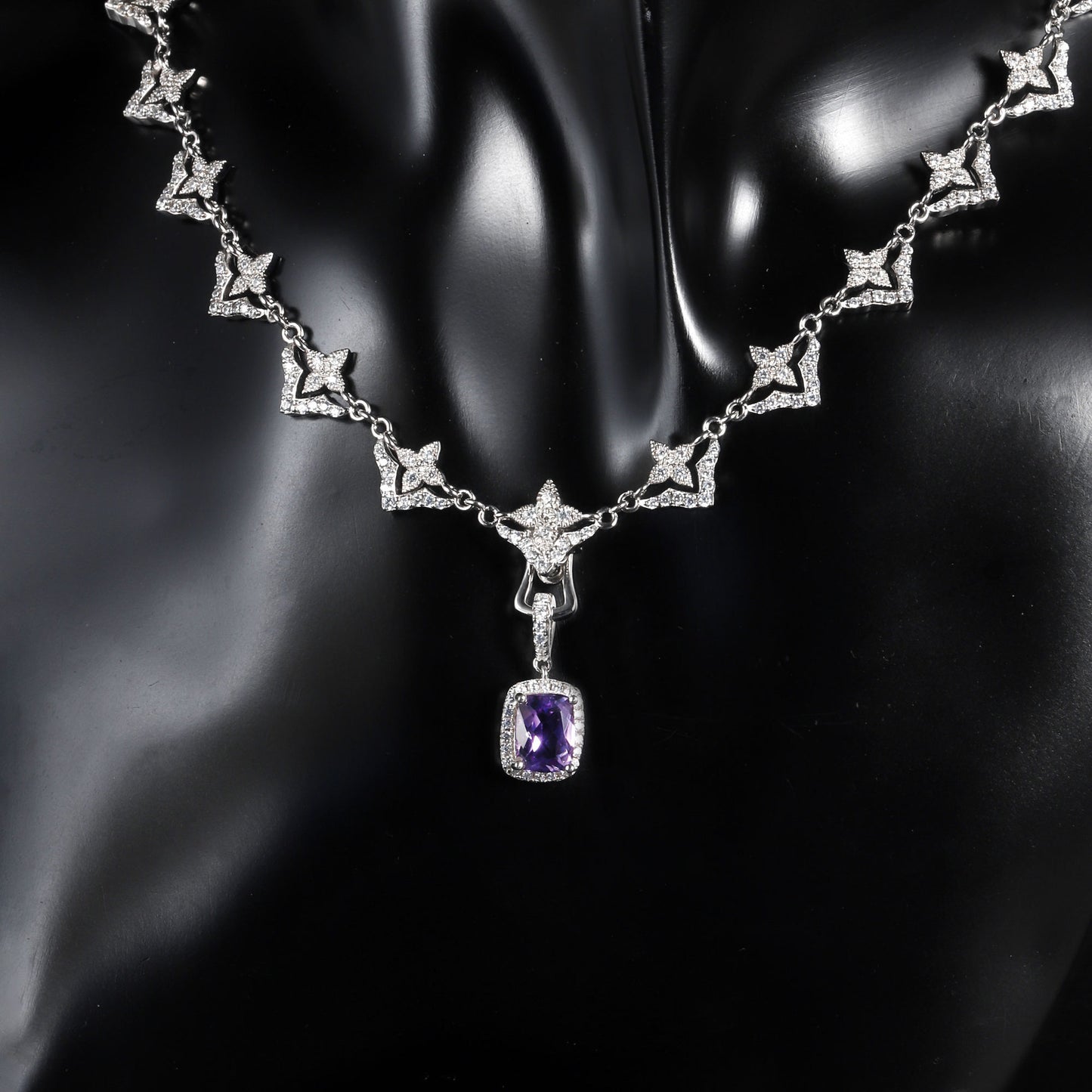 OliyaDesign New S925 Sterling Silver Full Diamond Multi-Purpose and Versatile Butterfly Clavicle Chain