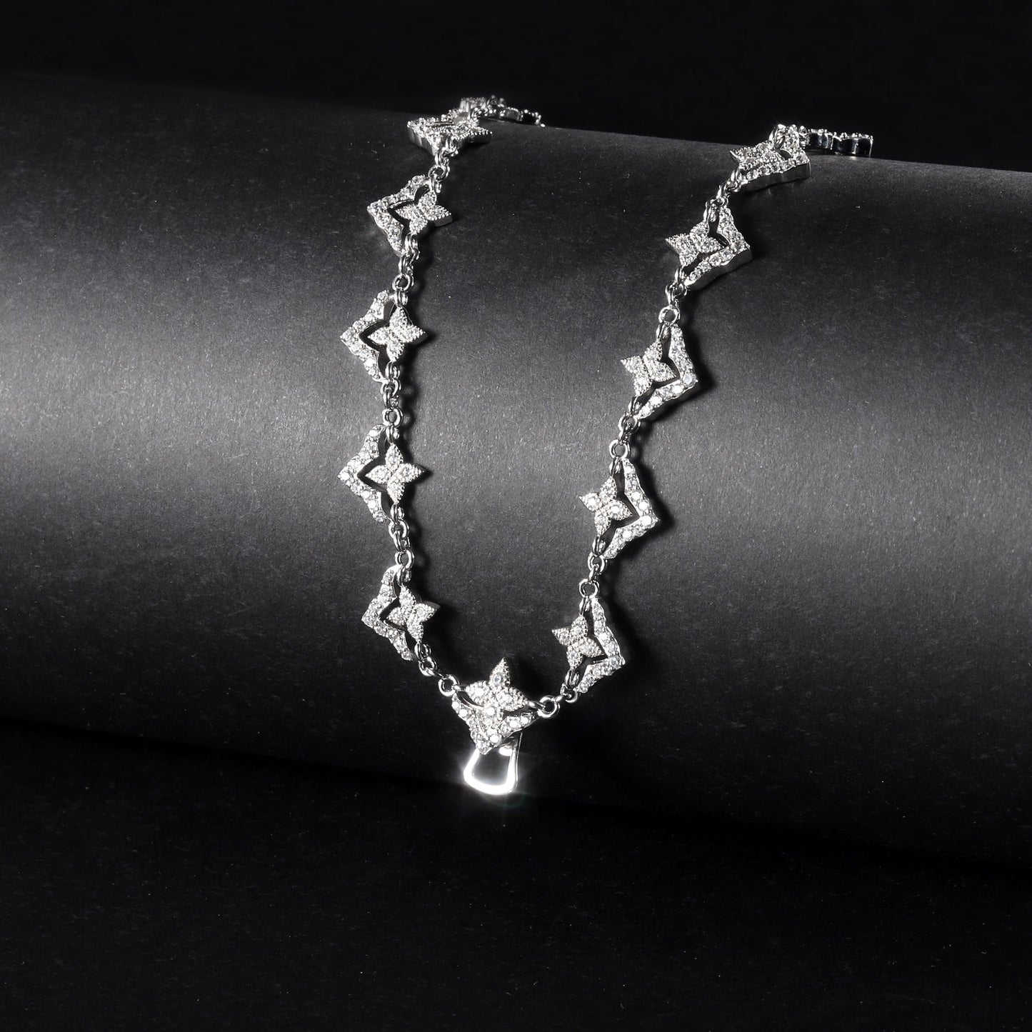 OliyaDesign New S925 Sterling Silver Full Diamond Multi-Purpose and Versatile Butterfly Clavicle Chain