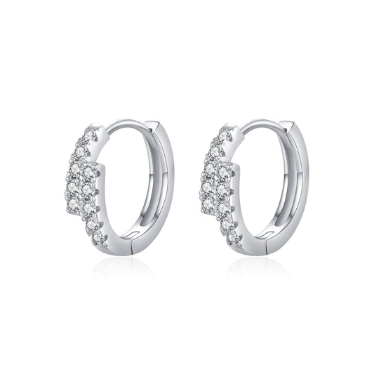OliyaDesign D-Color Moissanite, S925 Sterling Silver, Korean Style Stud Earrings