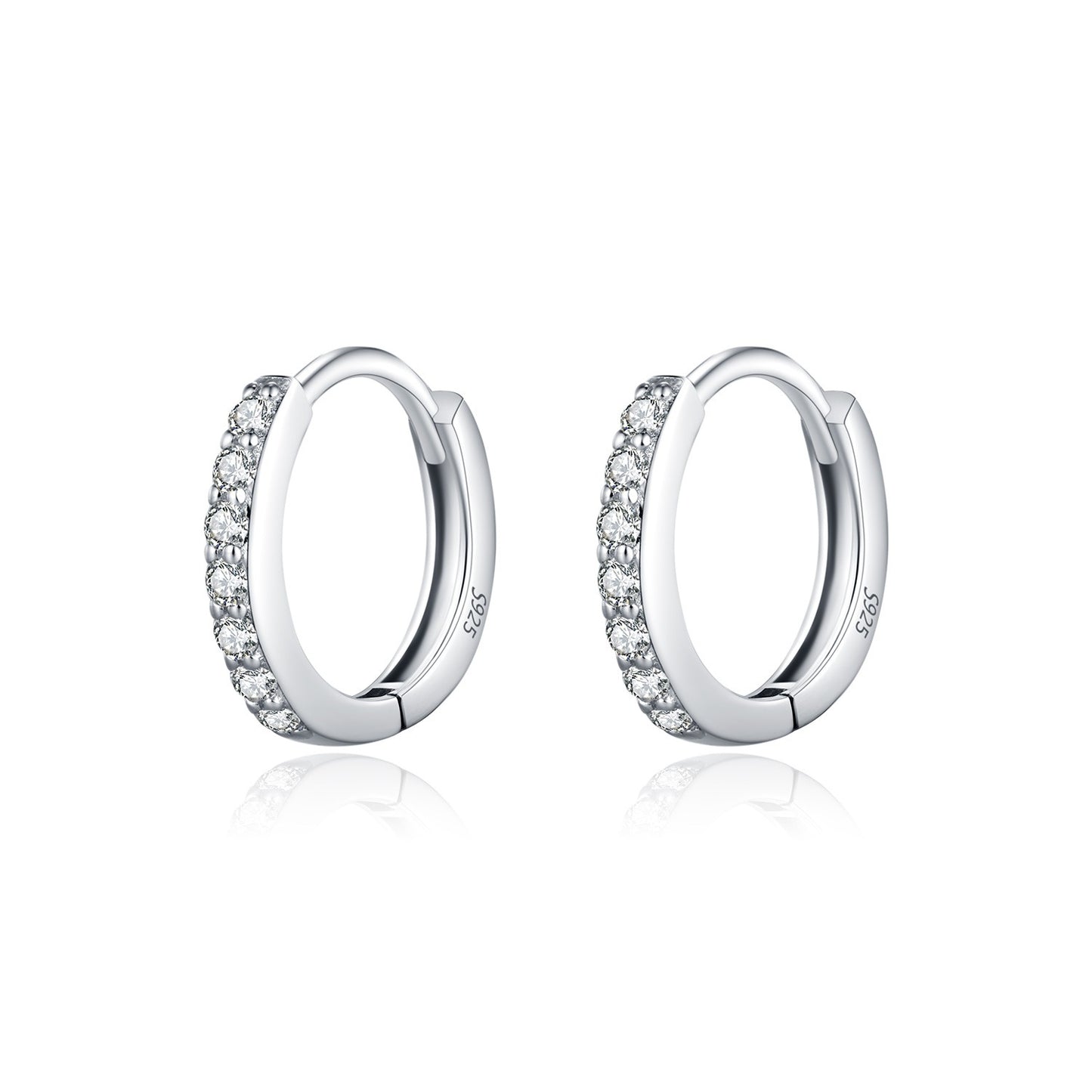 OliyaDesign D-Color Moissanite Stud Earrings In S925 Sterling Silver