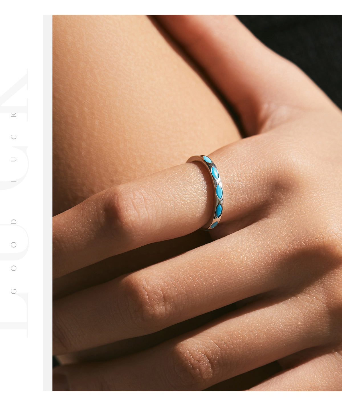 OliyaDesign S925 Silver Dopamine-Colored Ring