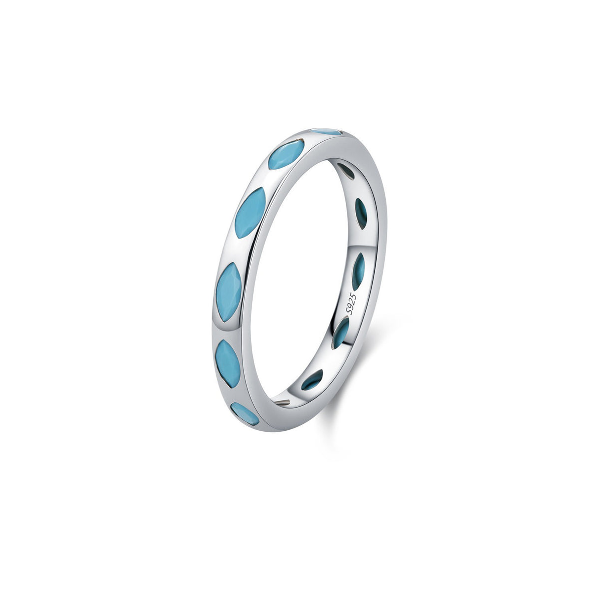 OliyaDesign S925 Silver Dopamine-Colored Ring