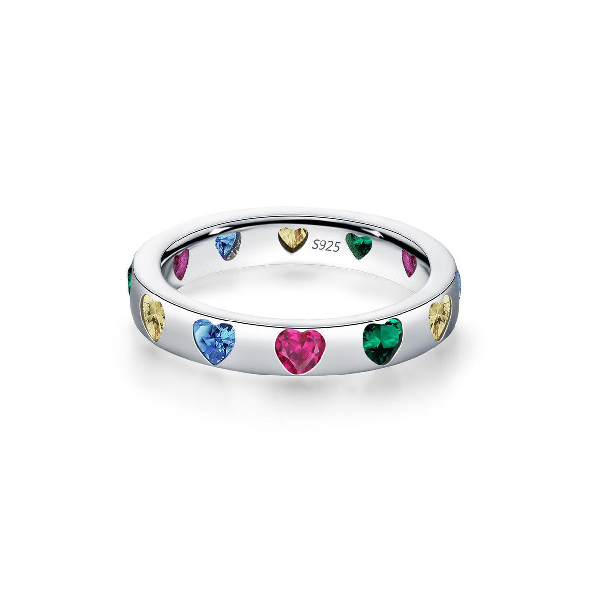 OliyaDesign S925 Silver Dopamine-Colored Ring