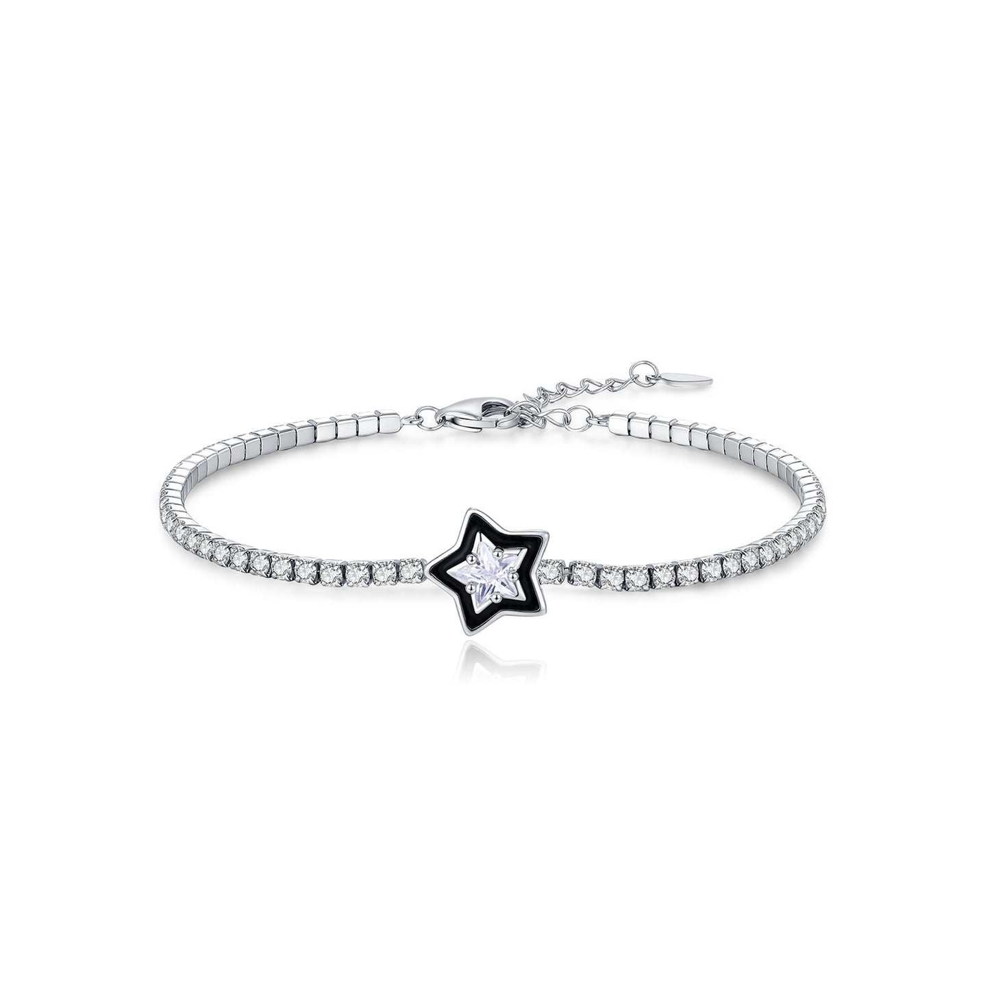 OliyaDesign S925 Sterling Silver Luxury Style Tennis Bracelet