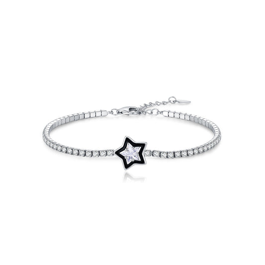 OliyaDesign S925 Sterling Silver Luxury Style Tennis Bracelet