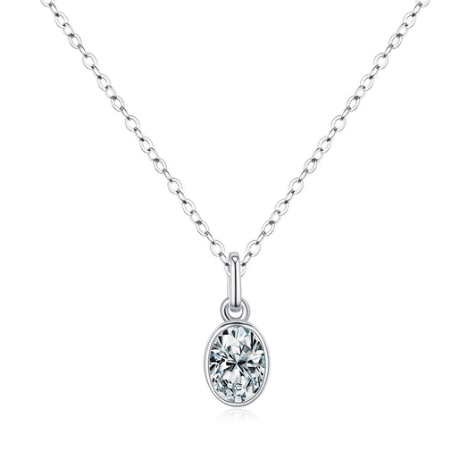 OliyaDesign A Dazzling 1-Carat Moissanite Pendant