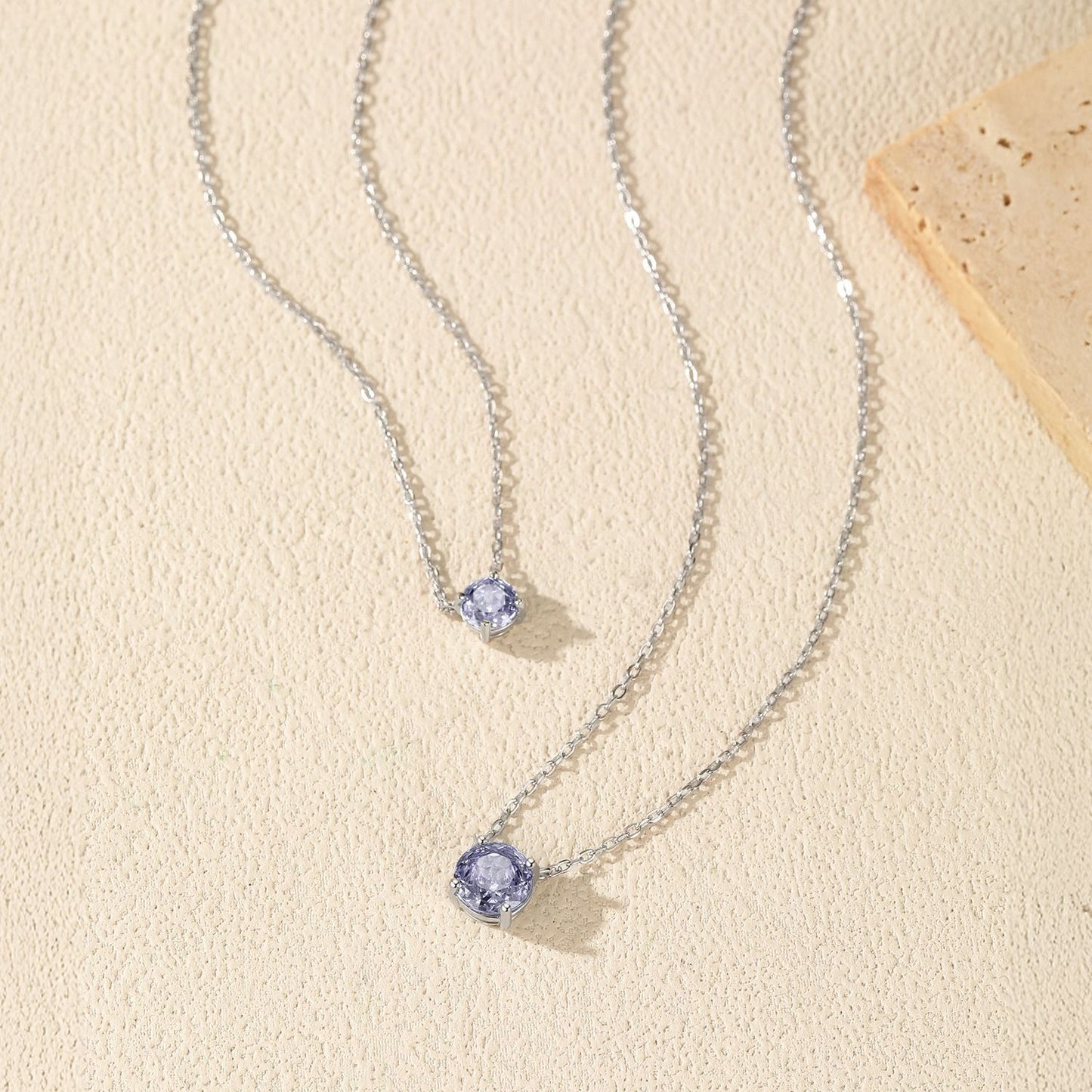OliyaDesign S925 Sterling Silver Tanzanite Rose-Cut Pendant