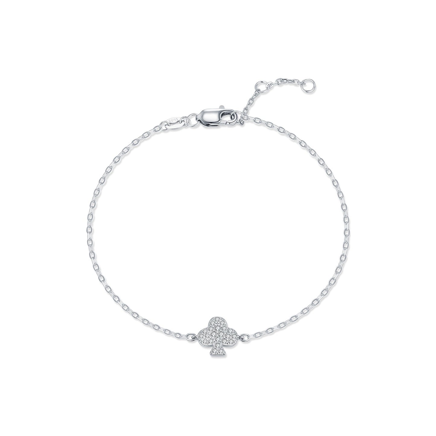 OliyaDesign D-Color Moissanite S925 Sterling Silver Plum Blossom Bracelet