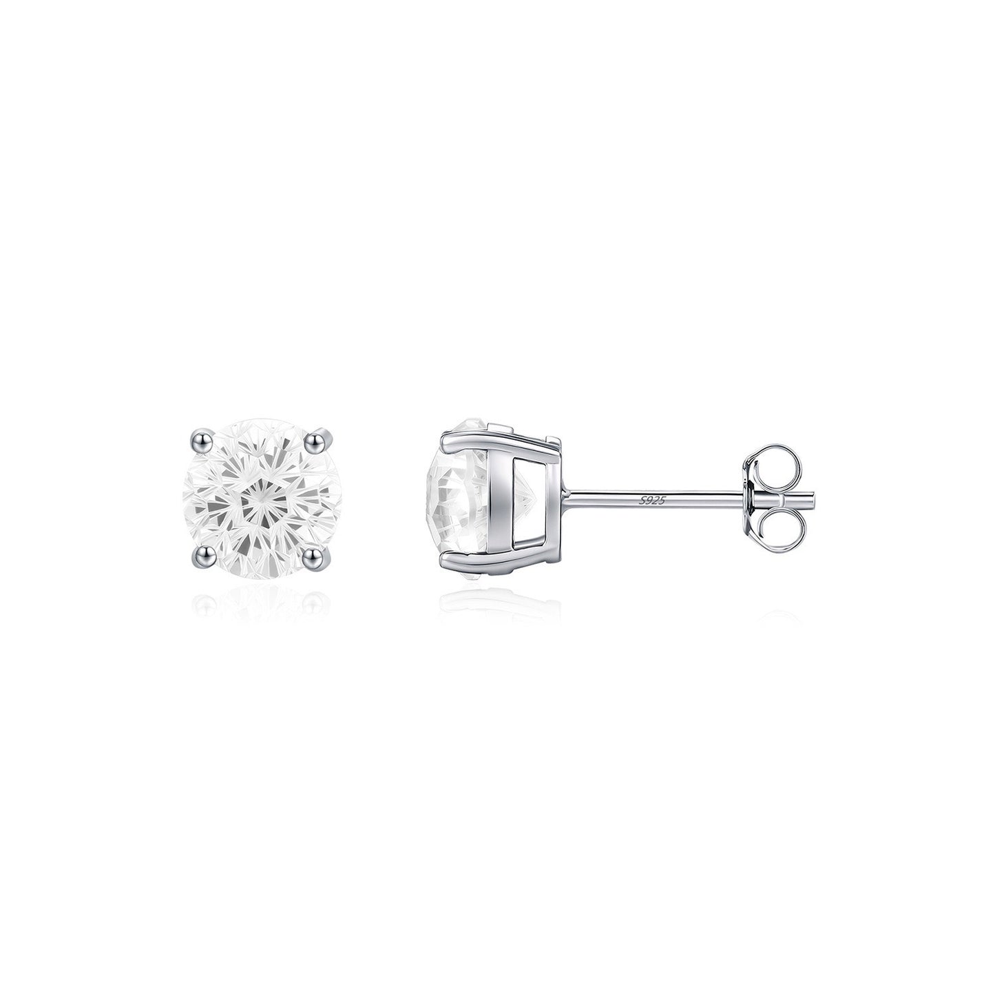 OliyaDesign S925 Sterling Silver Sparkling Firework Earrings