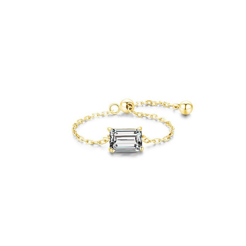 OliyaDesign S925 Sterling Silver Zircon Ring
