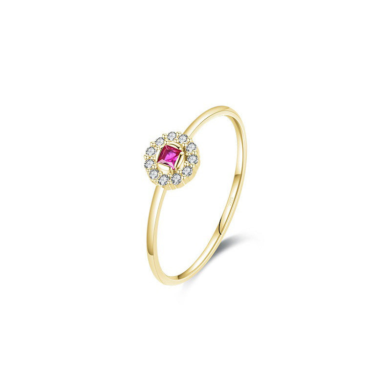 OliyaDesign Minimalist Style 925 Sterling Silver Ring