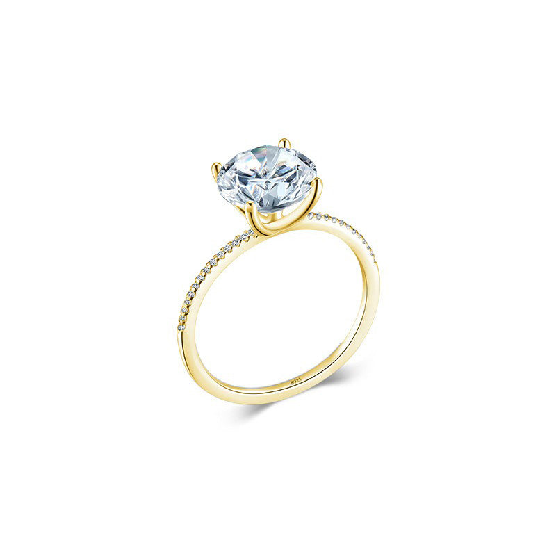 OliyaDesign Sterling Silver S925 Zircon Ring