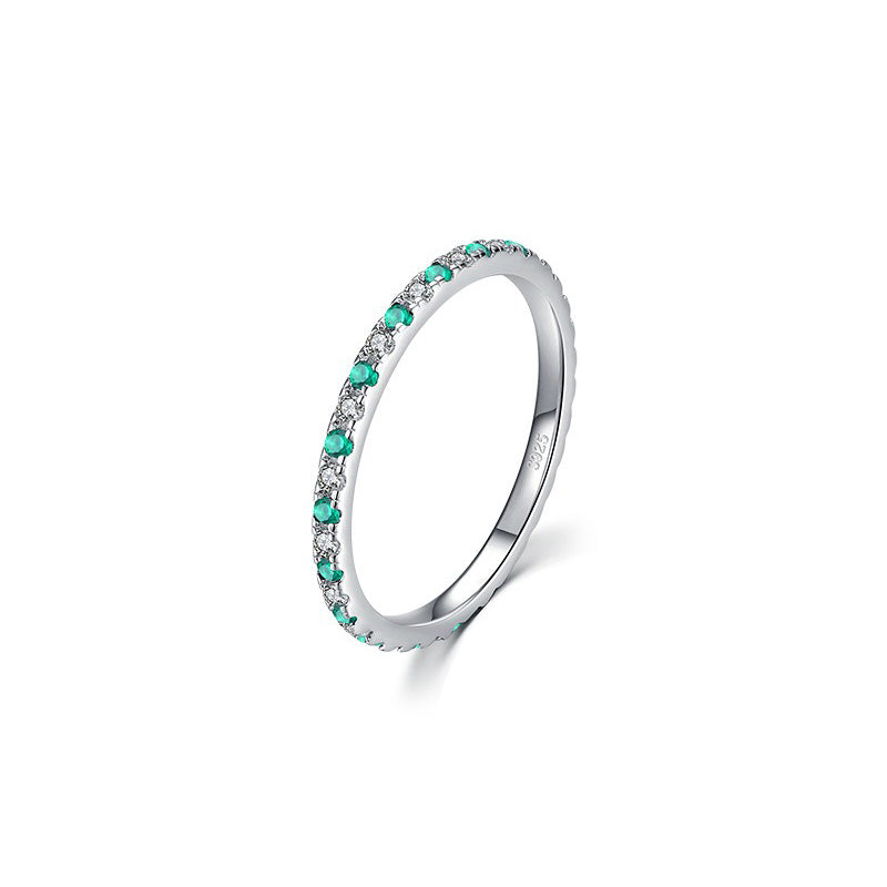 OliyaDesign S925 Sterling Silver Simple and Versatile Ring