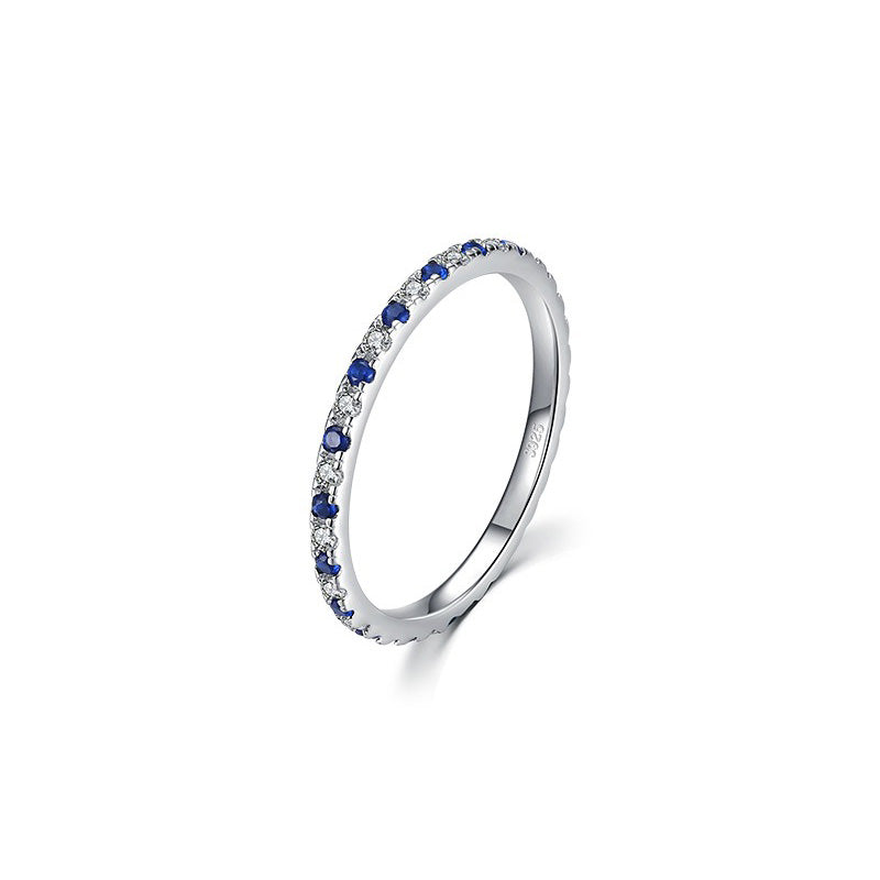 OliyaDesign S925 Sterling Silver Simple and Versatile Ring
