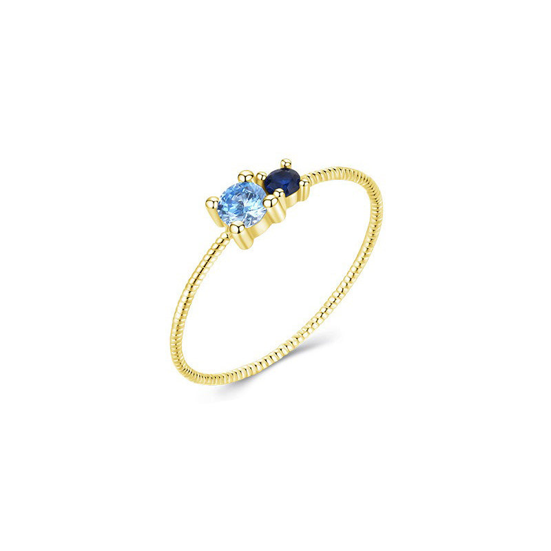 OliyaDesign Minimalist Style 925 Sterling Silver Ring
