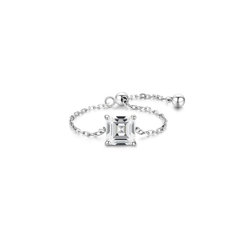 OliyaDesign S925 Sterling Silver Zircon Ring