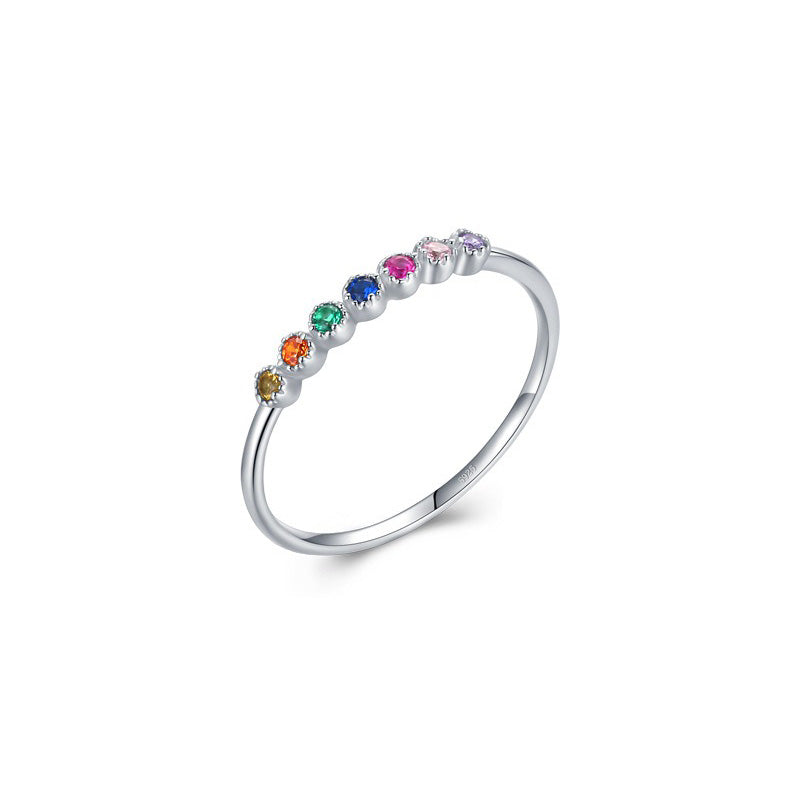 OliyaDesign Minimalist Style 925 Sterling Silver Ring