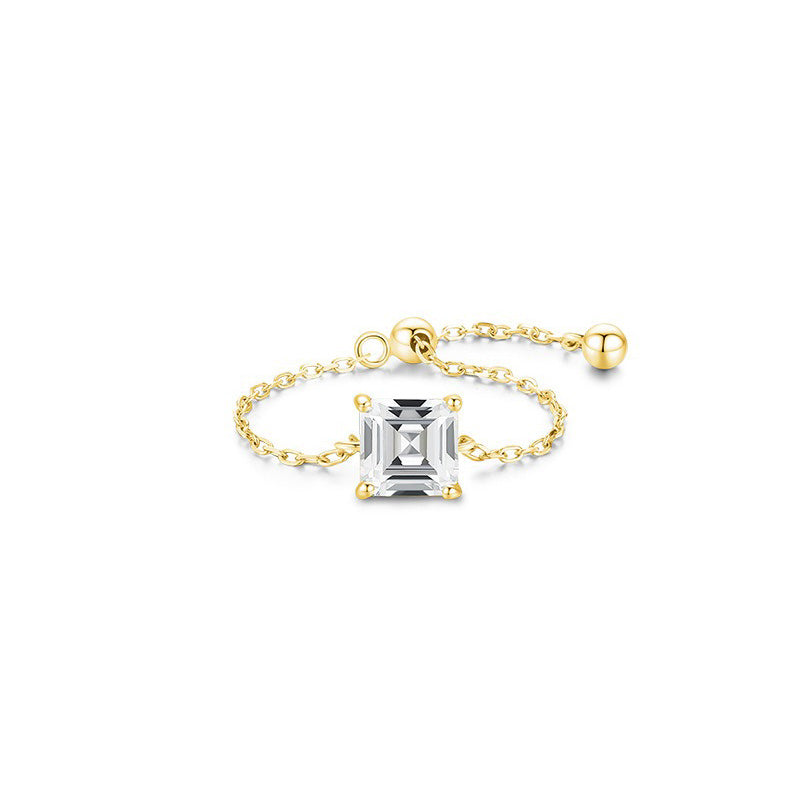 OliyaDesign S925 Sterling Silver Zircon Ring