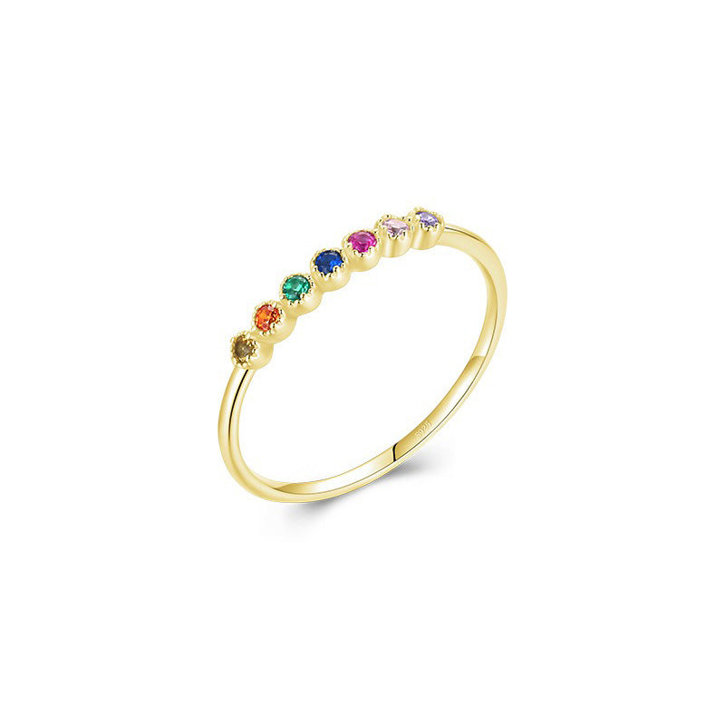 OliyaDesign Minimalist Style 925 Sterling Silver Ring