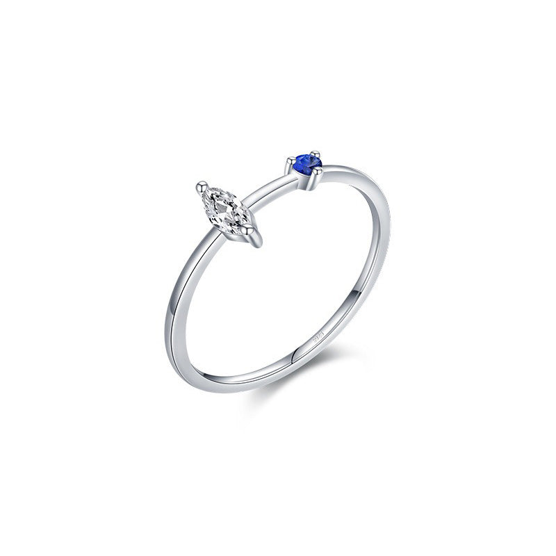 OliyaDesign Minimalist Style 925 Sterling Silver Ring