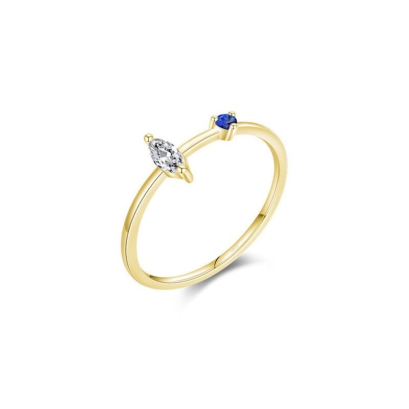 OliyaDesign Minimalist Style 925 Sterling Silver Ring