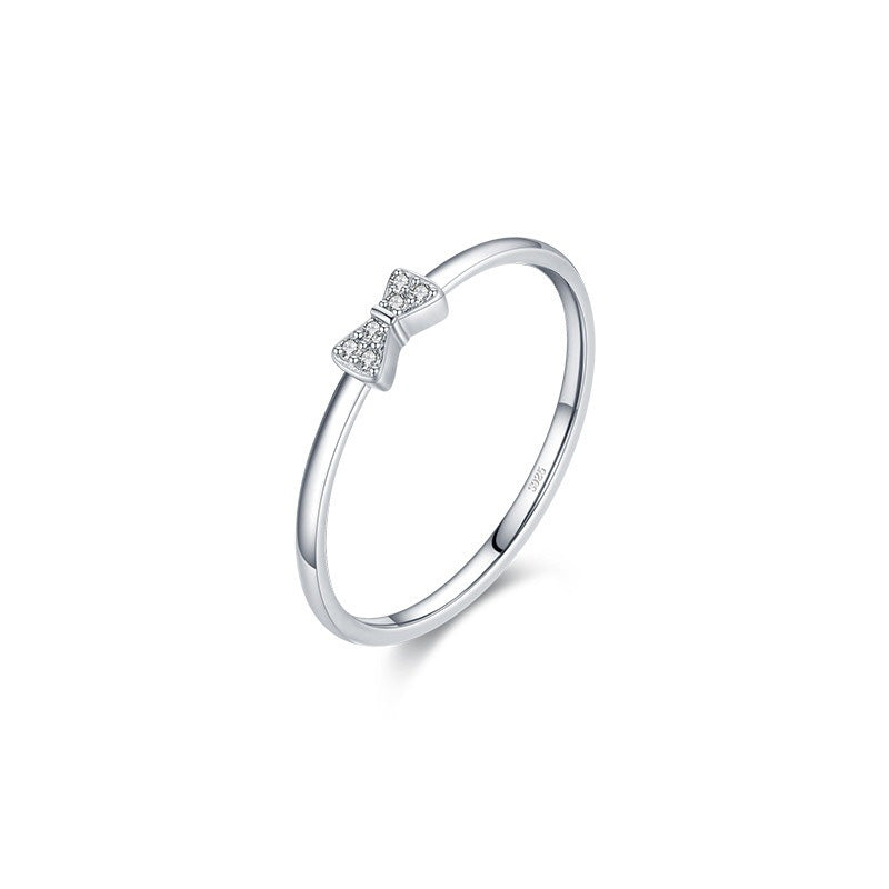 OliyaDesign Minimalist Style 925 Sterling Silver Ring
