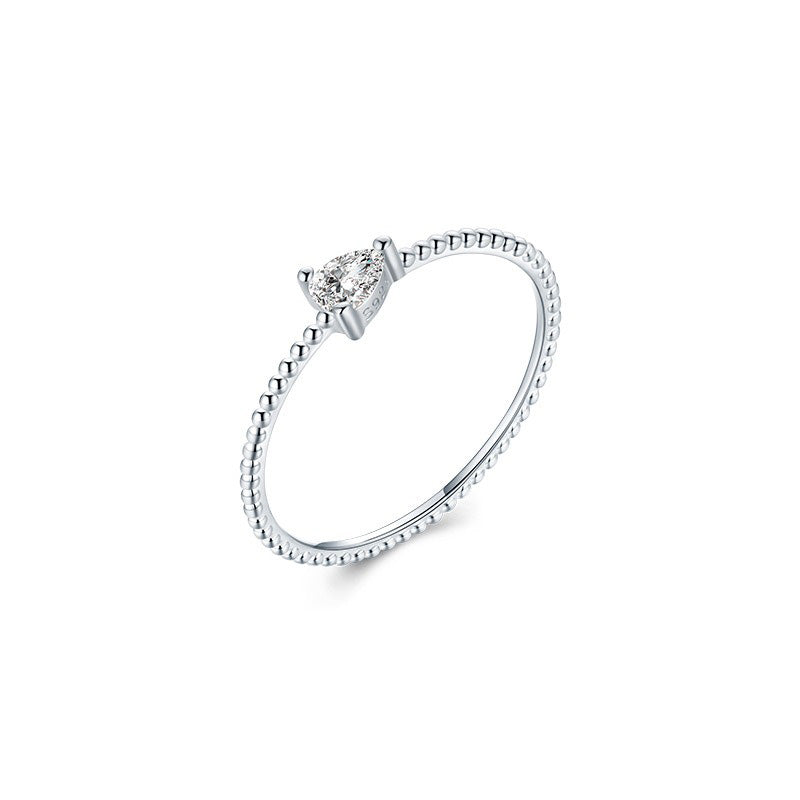 OliyaDesign Minimalist Style 925 Sterling Silver Ring