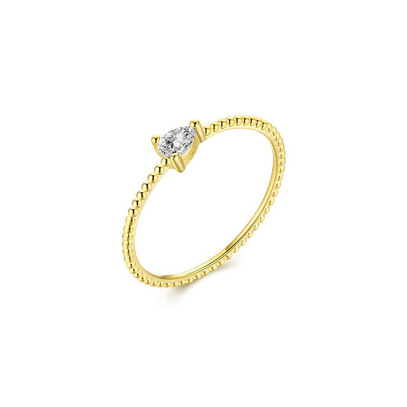 OliyaDesign Minimalist Style 925 Sterling Silver Ring