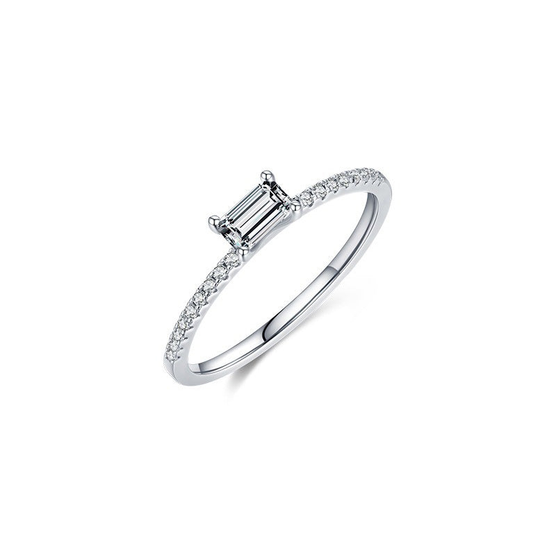 OliyaDesign Minimalist Style 925 Sterling Silver Ring