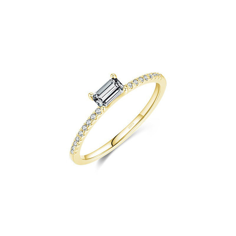 OliyaDesign Minimalist Style 925 Sterling Silver Ring